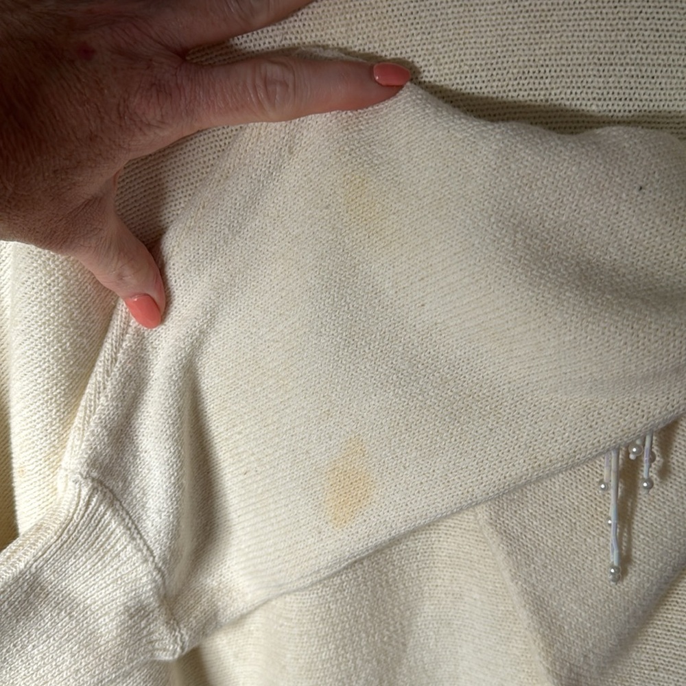 Vtg Sweater Embellished - Picture 7 of 9